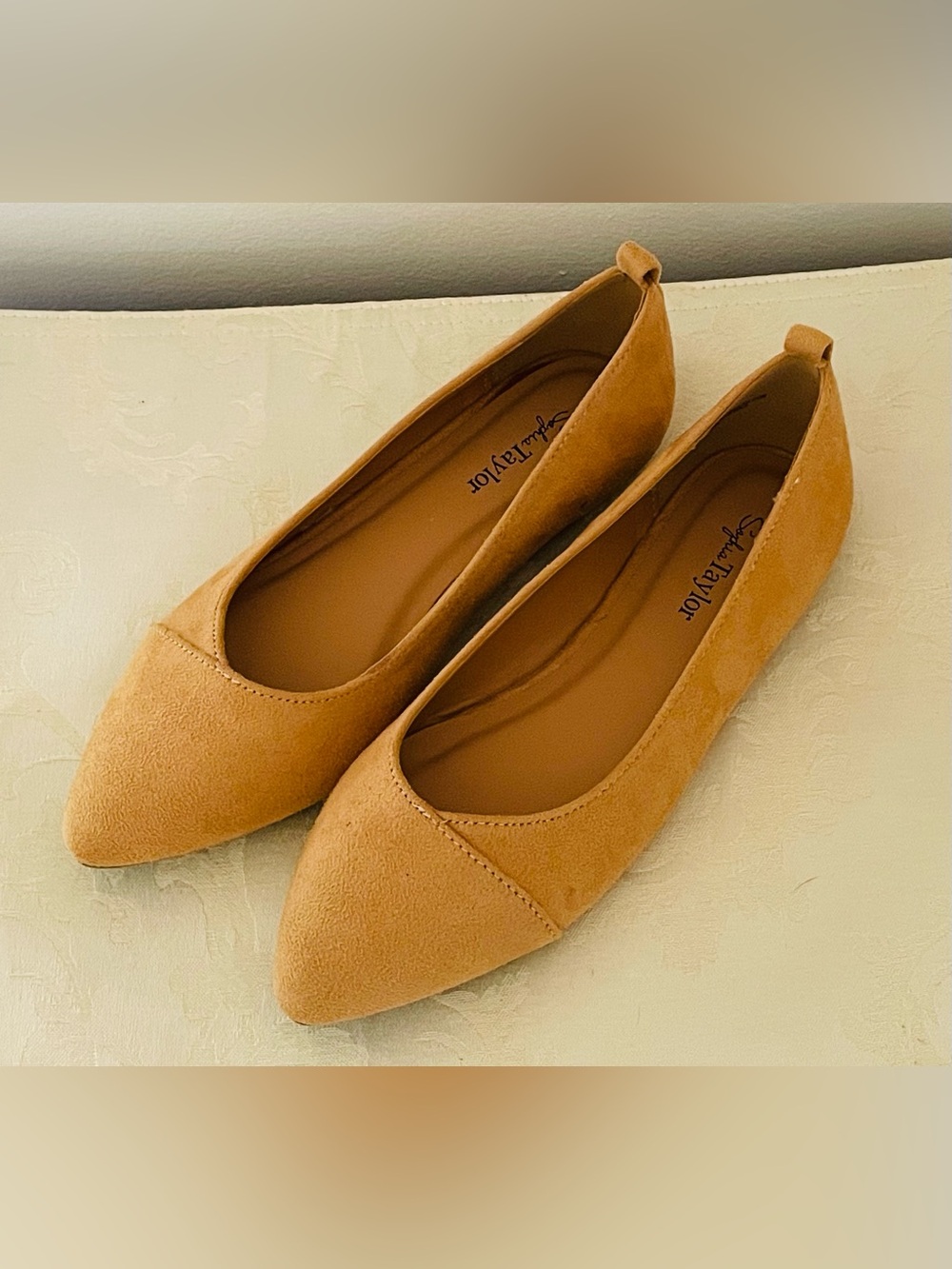 NWOT Sophia Taylor Vegan Friendly Nude Pointed Toe Flats Size 6M